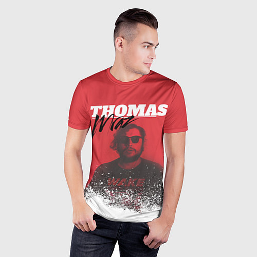 Мужская спорт-футболка Thomas Mraz / 3D-принт – фото 3