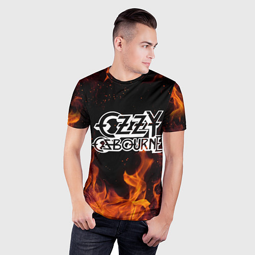 Мужская спорт-футболка Ozzy Osbourne / 3D-принт – фото 3