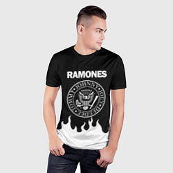 Футболка спортивная мужская RAMONES, цвет: 3D-принт — фото 2