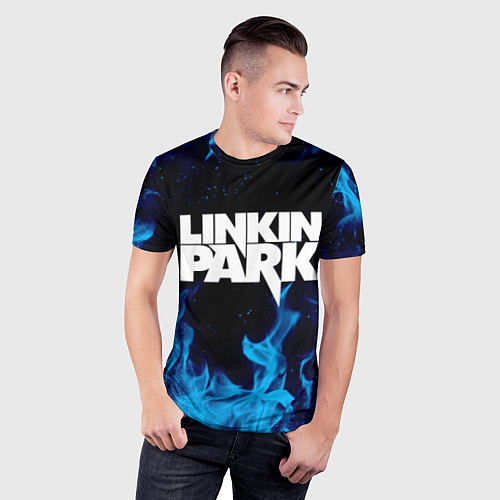 Мужская спорт-футболка LINKIN PARK / 3D-принт – фото 3