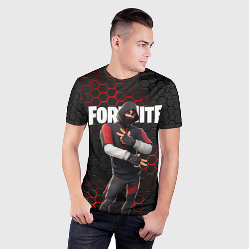 Мужская спорт-футболка FORTNITE IKONIK / 3D-принт – фото 3