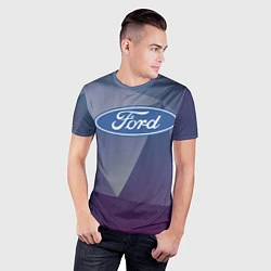 Футболка спортивная мужская Ford, цвет: 3D-принт — фото 2