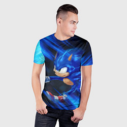 Футболка спортивная мужская SONIC, цвет: 3D-принт — фото 2