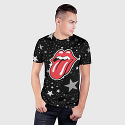 Футболка спортивная мужская Rolling stones star, цвет: 3D-принт — фото 2