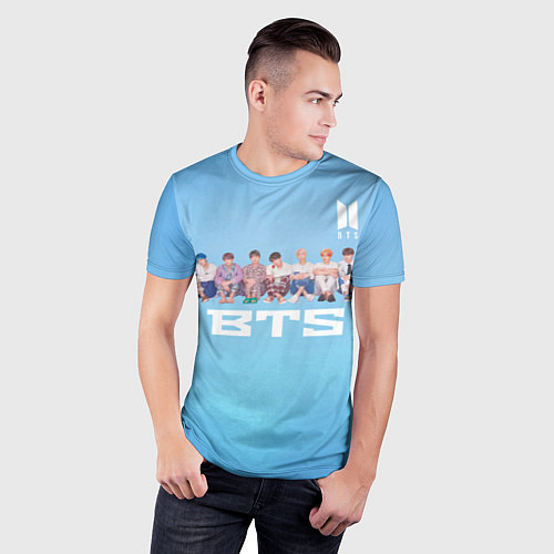 Мужская спорт-футболка BTS / 3D-принт – фото 3