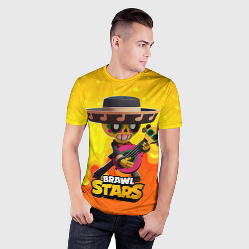 Мужская спорт-футболка Brawl stars poco Поко / 3D-принт – фото 3