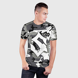 Футболка спортивная мужская Камуфляж Sabaton, цвет: 3D-принт — фото 2