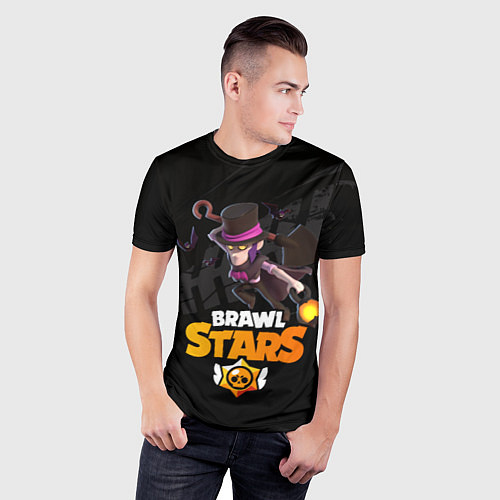 Мужская спорт-футболка Brawl stars Mortis Мортис / 3D-принт – фото 3