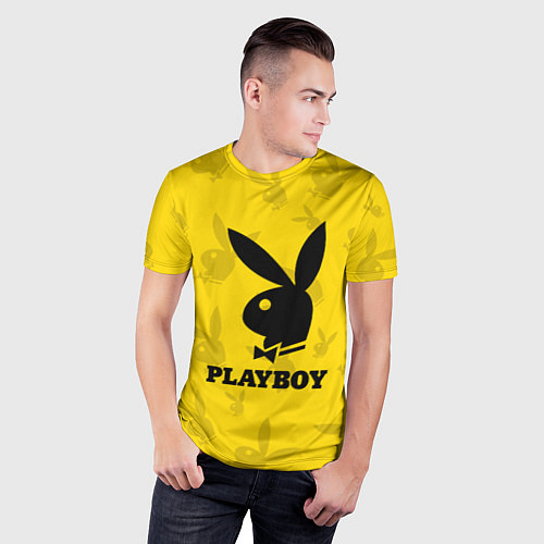 Мужская спорт-футболка PLAYBOY / 3D-принт – фото 3
