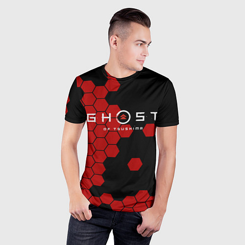 Мужская спорт-футболка Ghost / 3D-принт – фото 3