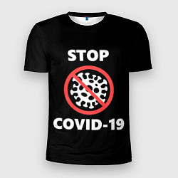 Мужская спорт-футболка STOP COVID-19