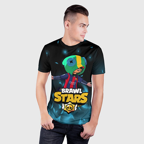 Мужская спорт-футболка Leon Messi Brawl Stars / 3D-принт – фото 3