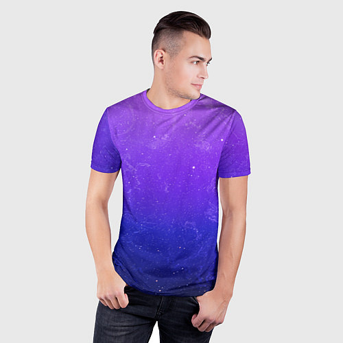 Мужская спорт-футболка Звёздное небо / 3D-принт – фото 3