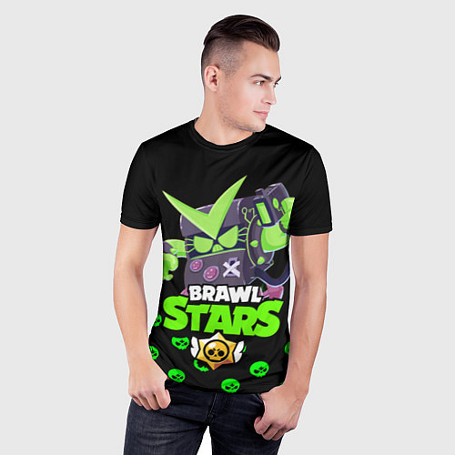 Мужская спорт-футболка Brawl stars 8-BIT / 3D-принт – фото 3