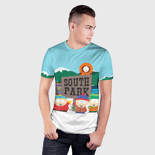Мужская спорт-футболка Южный Парк / 3D-принт – фото 3