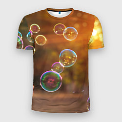 Футболка спортивная мужская Мыльные пузыри, цвет: 3D-принт