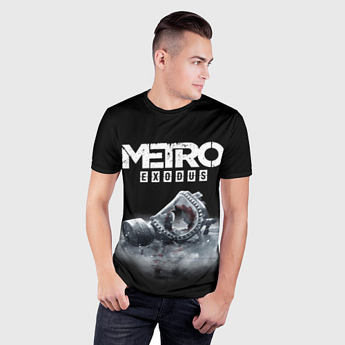 Мужская спорт-футболка METRO EXODUS / 3D-принт – фото 3