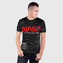 Футболка спортивная мужская NASA, цвет: 3D-принт — фото 2