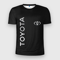 Футболка спортивная мужская Toyota CARBON, цвет: 3D-принт