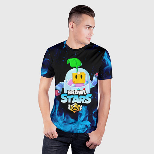 Мужская спорт-футболка BRAWL STARS SPROUT / 3D-принт – фото 3