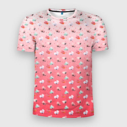 Мужская спорт-футболка Пижамный цветочек