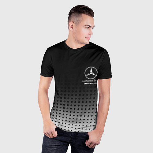 Мужская спорт-футболка Mercedes-Benz / 3D-принт – фото 3