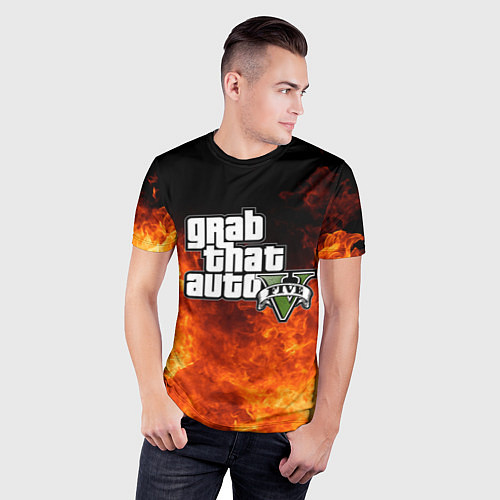 Мужская спорт-футболка GTA / 3D-принт – фото 3