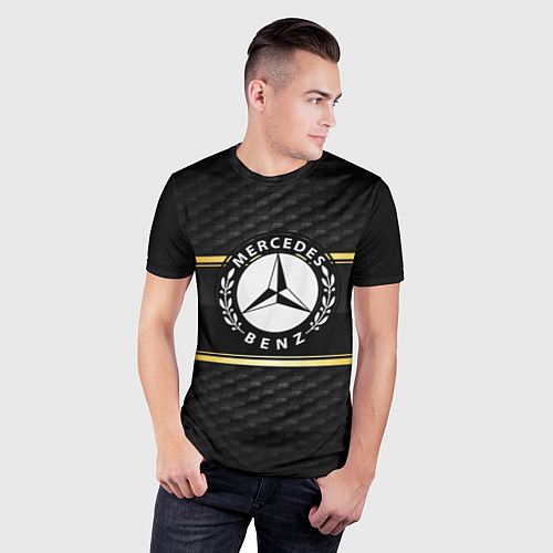 Мужская спорт-футболка Mercedes-Benz / 3D-принт – фото 3