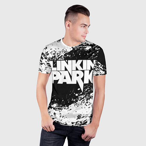 Мужская спорт-футболка LINKIN PARK 5 / 3D-принт – фото 3