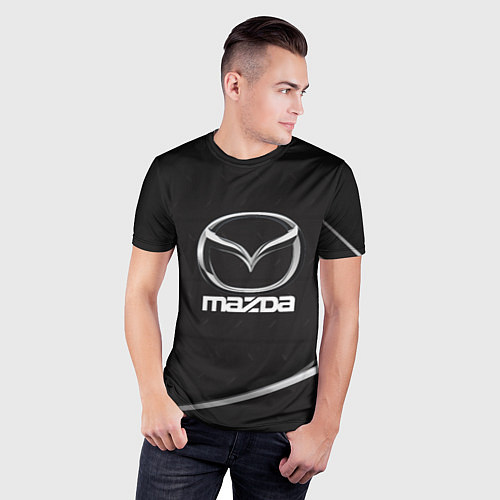 Мужская спорт-футболка MAZDA / 3D-принт – фото 3