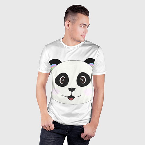 Мужская спорт-футболка Panda / 3D-принт – фото 3