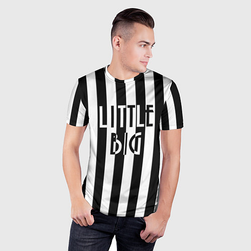 Мужская спорт-футболка Литл,биг / 3D-принт – фото 3