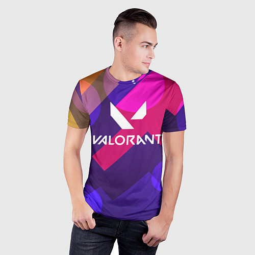 Мужская спорт-футболка Valorant / 3D-принт – фото 3