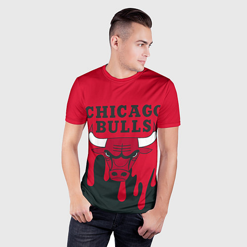 Мужская спорт-футболка Chicago Bulls / 3D-принт – фото 3