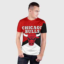 Футболка спортивная мужская CHICAGO BULLS, цвет: 3D-принт — фото 2