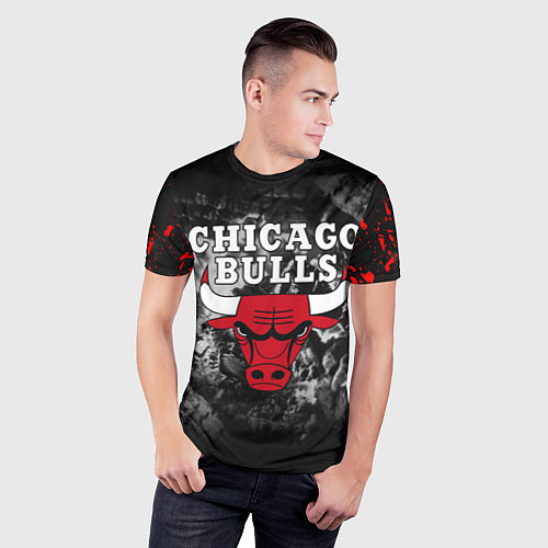 Мужская спорт-футболка CHICAGO BULLS / 3D-принт – фото 3