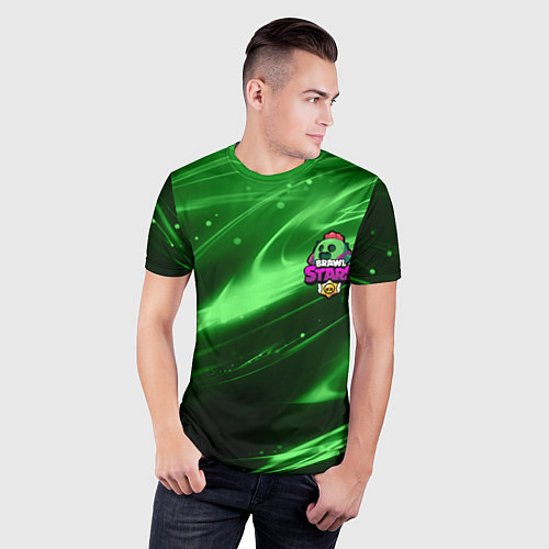 Мужская спорт-футболка СПАЙК BRAWL STARS / 3D-принт – фото 3