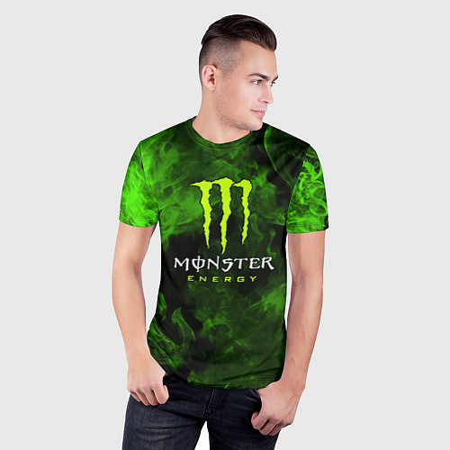 Мужская спорт-футболка MONSTER ENERGY / 3D-принт – фото 3