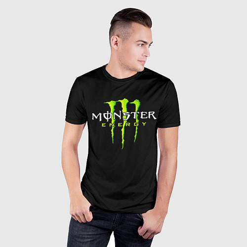 Мужская спорт-футболка MONSTER ENERGY / 3D-принт – фото 3