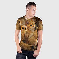 Футболка спортивная мужская КОТЯТУШКИ, цвет: 3D-принт — фото 2