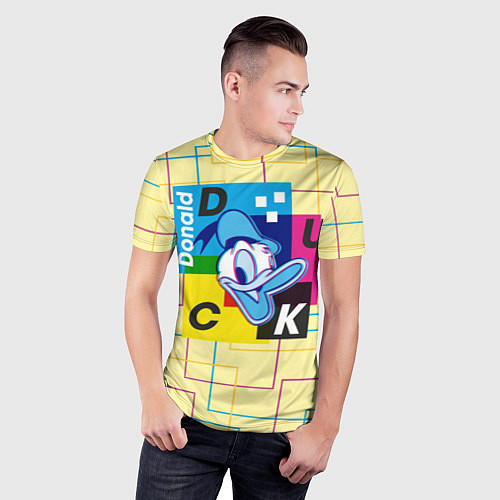 Мужская спорт-футболка Дональд Дак / 3D-принт – фото 3