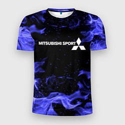 Футболка спортивная мужская MITSUBISHI, цвет: 3D-принт