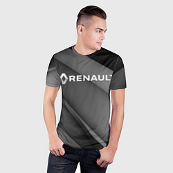 Футболка спортивная мужская RENAULT, цвет: 3D-принт — фото 2
