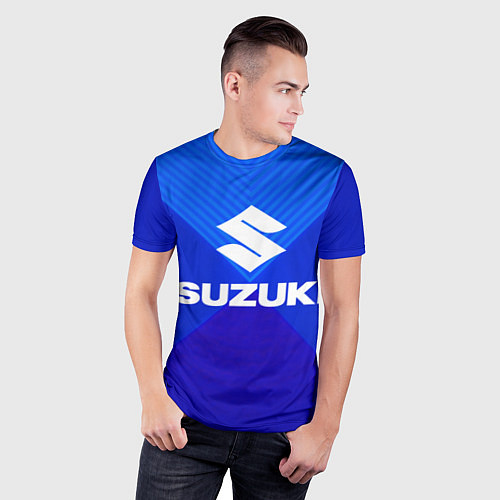 Мужская спорт-футболка SUZUKI / 3D-принт – фото 3