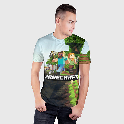 Мужская спорт-футболка Minecraft / 3D-принт – фото 3
