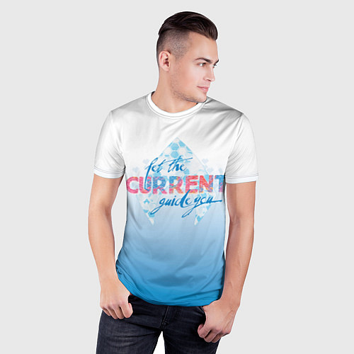 Мужская спорт-футболка CURRENT / 3D-принт – фото 3