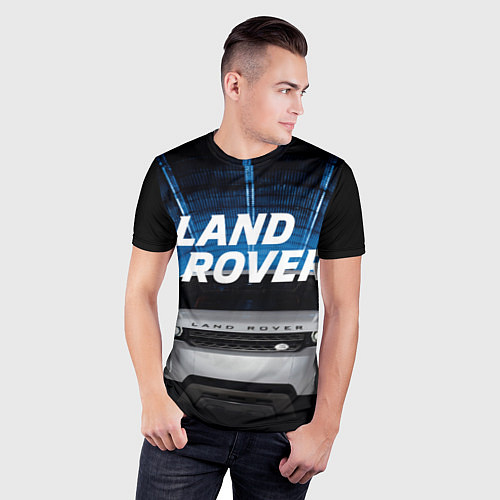 Мужская спорт-футболка LAND ROVER / 3D-принт – фото 3