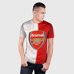 Футболка спортивная мужская FC Arsenal 3D, цвет: 3D-принт — фото 2
