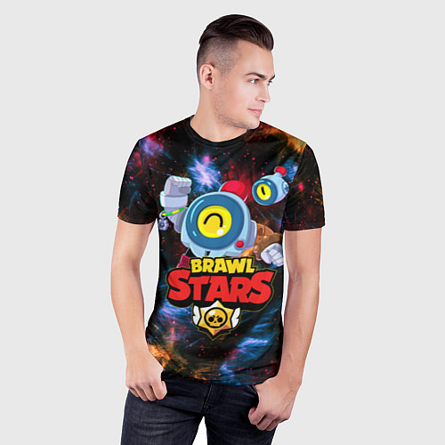 Мужская спорт-футболка BRAWL STARS NANI SPACE / 3D-принт – фото 3