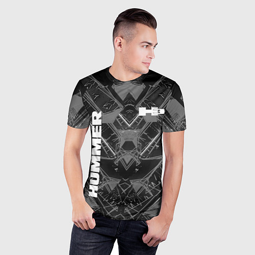 Мужская спорт-футболка HUMMER / 3D-принт – фото 3